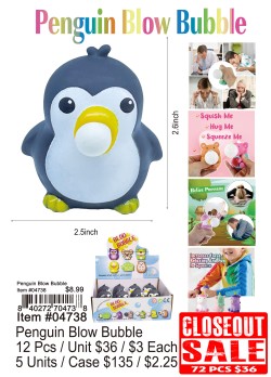 Penguin Blow Bubble